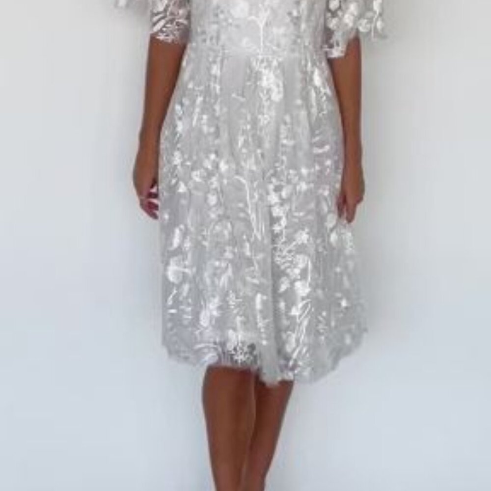 Duchess Tulle Dress | White Garden - XL - Picture 3 of 3